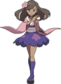 Artwork de la Fille en Kimono (Rose) pour Pokémon X et Y