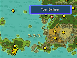 La Tour Bonheur sur la carte.