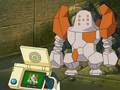 Description de Regirock dans l'épisode 452.