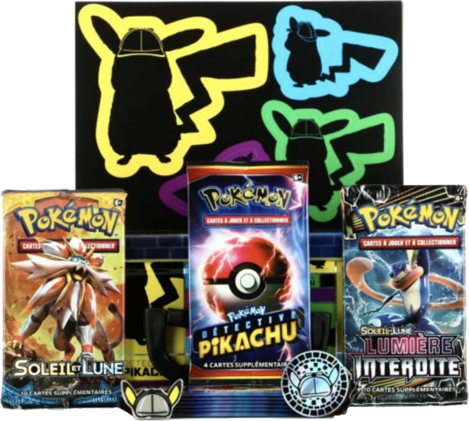 Fichier:Coffre de collection Détective Pikachu contenu.png