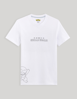 Celio t-shirt blanc avant Squad Goals.png