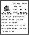 Impression du Pokédex de Bulbizarre...