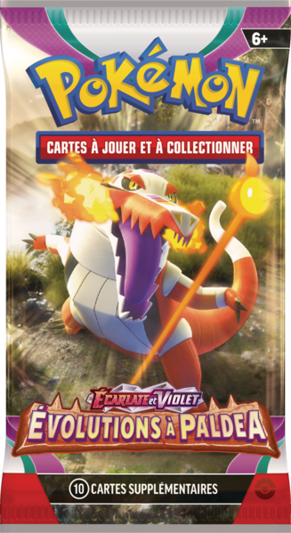 Fichier:Booster Écarlate et Violet Évolutions à Paldea Flâmigator.png