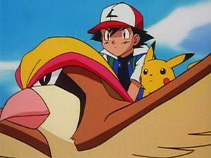 EP131 - Roucarnage et Pikachu de Sacha (Flash-back).png