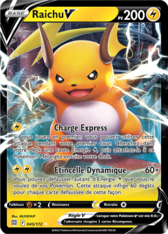 Raichu-V (Épée et Bouclier Stars Étincelantes 045)