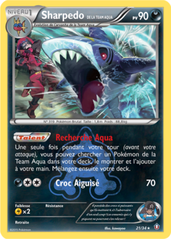 Sharpedo de la Team Aqua (Double Danger 21)