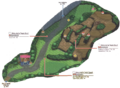 Plan de la Route 17 dans Pokémon Ultra-Soleil et Ultra-Lune.