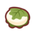 Mochi enveloppé d'une feuille de chêne
