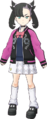 L'uniforme de l'Académie de Passio de Rosemary dans Pokémon Masters EX.