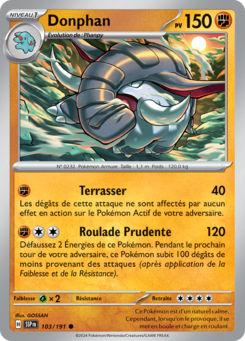 Donphan (Écarlate et Violet Étincelles Déferlantes 103)