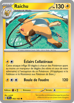 Raichu (Écarlate et Violet Forces Temporelles 052)