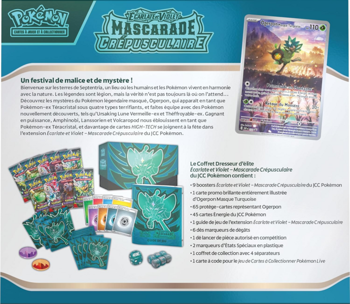 Fichier:Coffret Dresseur d'élite Écarlate et Violet Mascarade Crépusculaire Verso.png