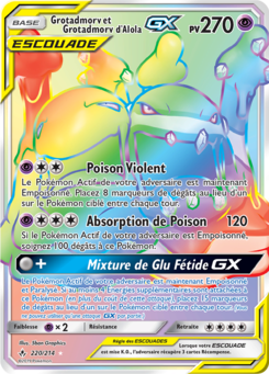 Grotadmorv et Grotadmorv d'Alola-GX (Soleil et Lune Alliance Infaillible 220)