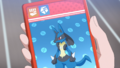 Description de Lucario dans l'épisode LH091.