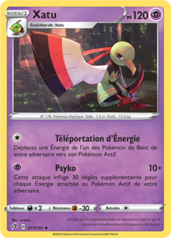 Xatu (Épée et Bouclier Clash des Rebelles 077)