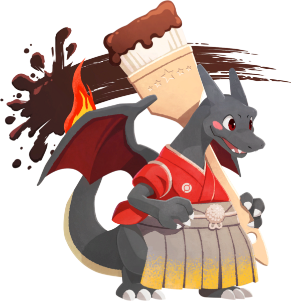 Fichier:Dracaufeu chromatique (Peintre chocolatier)-CM.png