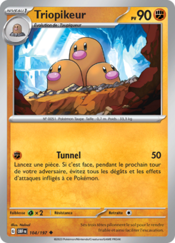 Triopikeur (Écarlate et Violet Flammes Obsidiennes 104)