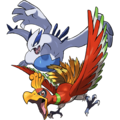 Artwork pour l'événement Pokémon Légendaire, avec Ho-Oh