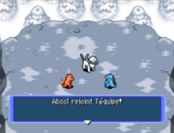 Le recrutement d'Absol.