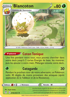 Blancoton (Épée et Bouclier Évolution Céleste 016)