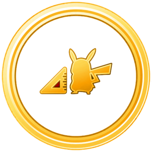 Médaille Collectionneur de Pokémon géants Or - GO.png