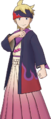 L'uniforme de l'Académie de Passio de Mortimer dans Pokémon Masters EX.