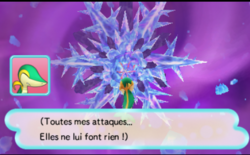 Le joueur constate que ses attaques n'ont pas d'effet.
