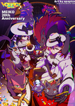 Anniversary (MEIKO 20th) - MEIKO (Ténèbres) & Zoroark & Zorua & Léopardus & Chacripan & Félinferno- Hatsune Miku (Ténèbres) & Ténéfix & Grahyèna & Tyranocif