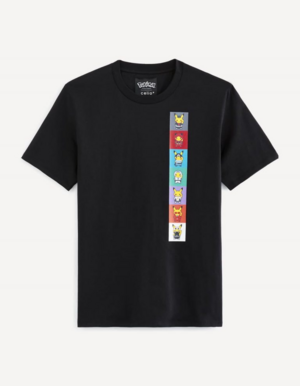 Celio T-shirt noir Villain Costume Pikachu Collection.png