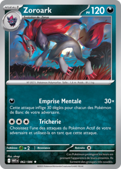 Zoroark (Écarlate et Violet Flamme Blanche 062)