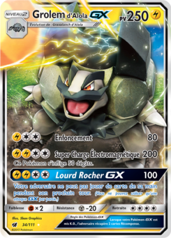 Grolem d'Alola-GX (Soleil et Lune Invasion Carmin 34)