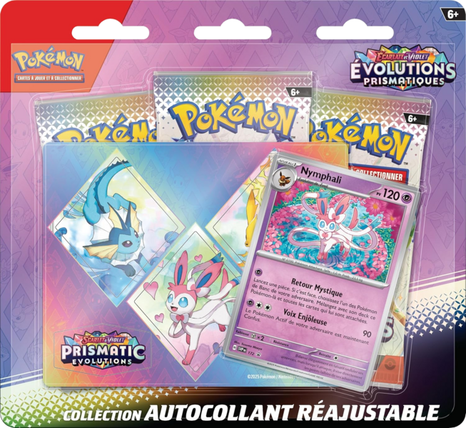 Fichier:Collection autocollant réajustable Écarlate et Violet Évolutions Prismatiques Nymphali.png