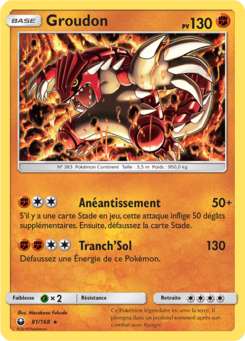 Groudon (Soleil et Lune Tempête Céleste 81)
