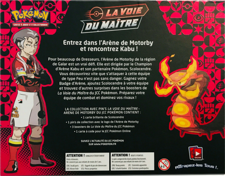 Fichier:Collection avec pin's La Voie du Maître Arène de Motorby Verso.png