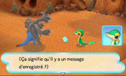 Un frisme avec un message enregistré...
