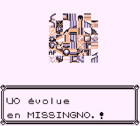 ù Ö lors de son évolution en MissingNo.