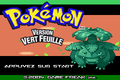 L'écran titre de Pokémon Vert Feuille