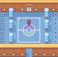 Zone d'affrontement dans Pokémon Rouge Feu et Vert Feuille.