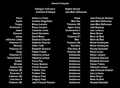 Crédits du doublage français du film.