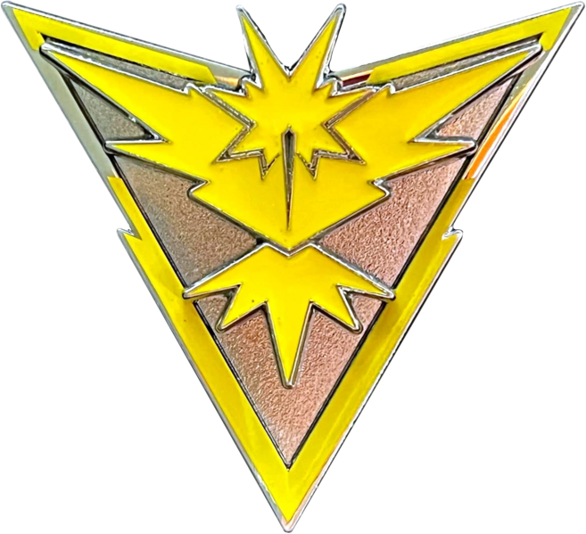 Fichier:Pin's JCC Collection spéciale Pokémon GO - Équipe Intuition Électhor.png