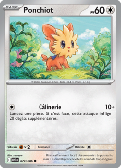 Ponchiot (Écarlate et Violet Flamme Blanche 074)