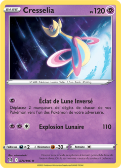 Cresselia (Épée et Bouclier Origine Perdue 074)