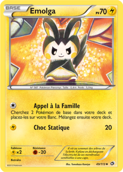 Emolga (Noir & Blanc Trésors Légendaires 49)
