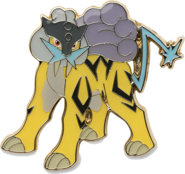 Fichier:Pin's JCC Collection avec pin's Raikou Raikou.png