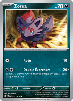 Zorua (Écarlate et Violet Fable Nébuleuse 031)