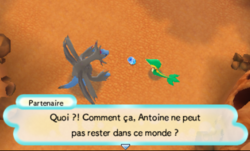 ...laisse sortir la voix du partenaire.