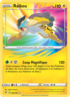 Raikou (Épée et Bouclier Voltage Éclatant 050)