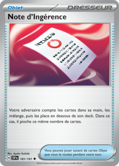Note d'Ingérence (Écarlate et Violet Étincelles Déferlantes 181)
