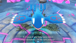 Kyogre se trouve au fond du donjon.