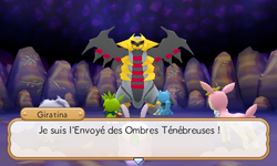 Giratina fait son apparition, et un combat titanesque est sur le point de se produire.
